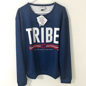 NWT MLB Cleveland Indians/Guardians Crewneck Sweater, Size: Large